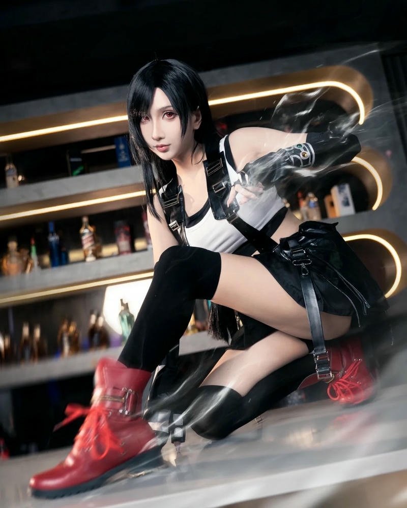 Tifa cosplay mang đến nét quyến rũ pha chút cá tính