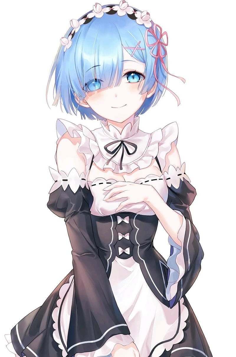 Ảnh Ram Rem Zero trong khung cảnh nhẹ nhàng