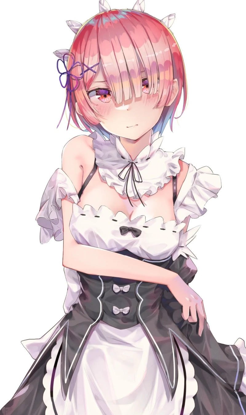 Ảnh Ram Rem nét trong concept ảnh chibi