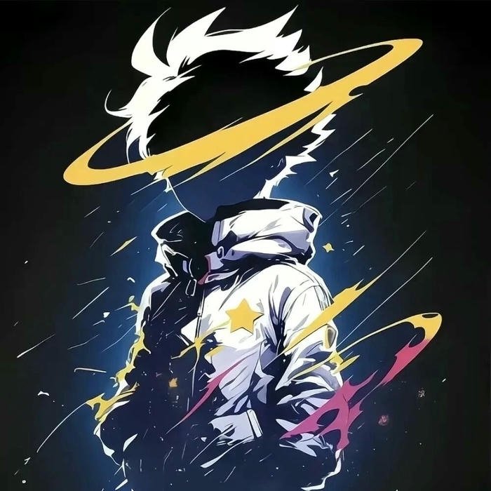 Ảnh avatar siêu ngầu phi hành gia vòng hào quang sáng