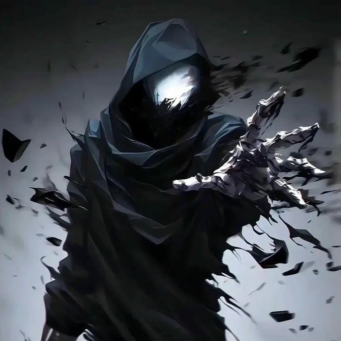 Ảnh avatar siêu ngầu trùm mũ đen ma thuật hắc ám