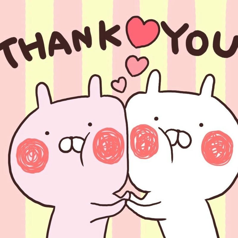 Ảnh cảm ơn thiết kế nhẹ nhàng tạo cảm giác thân thiện