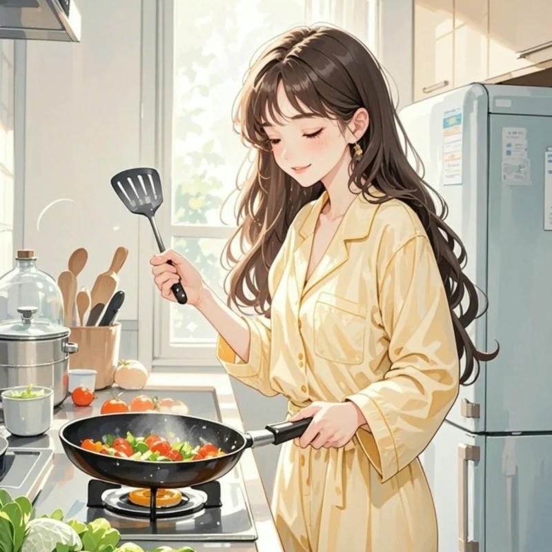 Ảnh hoạt động nấu ăn tạo cảm giác gần gũi thân thiện
