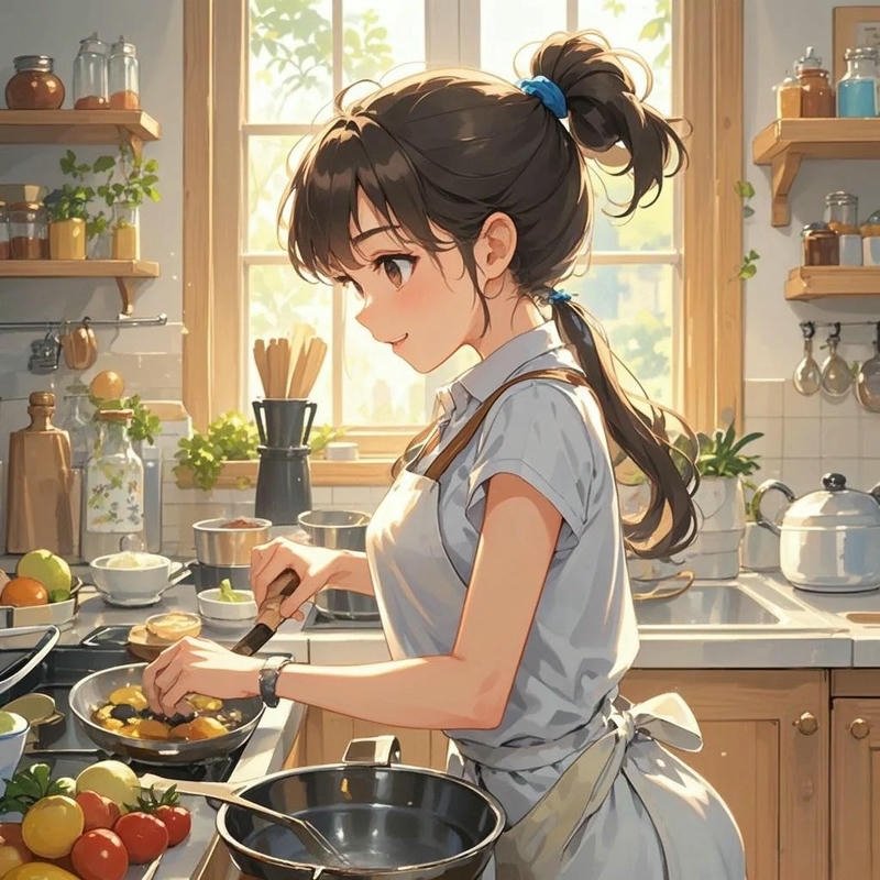 Ảnh nấu ăn tạo điểm nhấn bằng chi tiết hài hòa