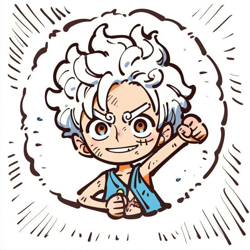 Ảnh nhân vật one piece chibi tạo cảm giác vui tươi