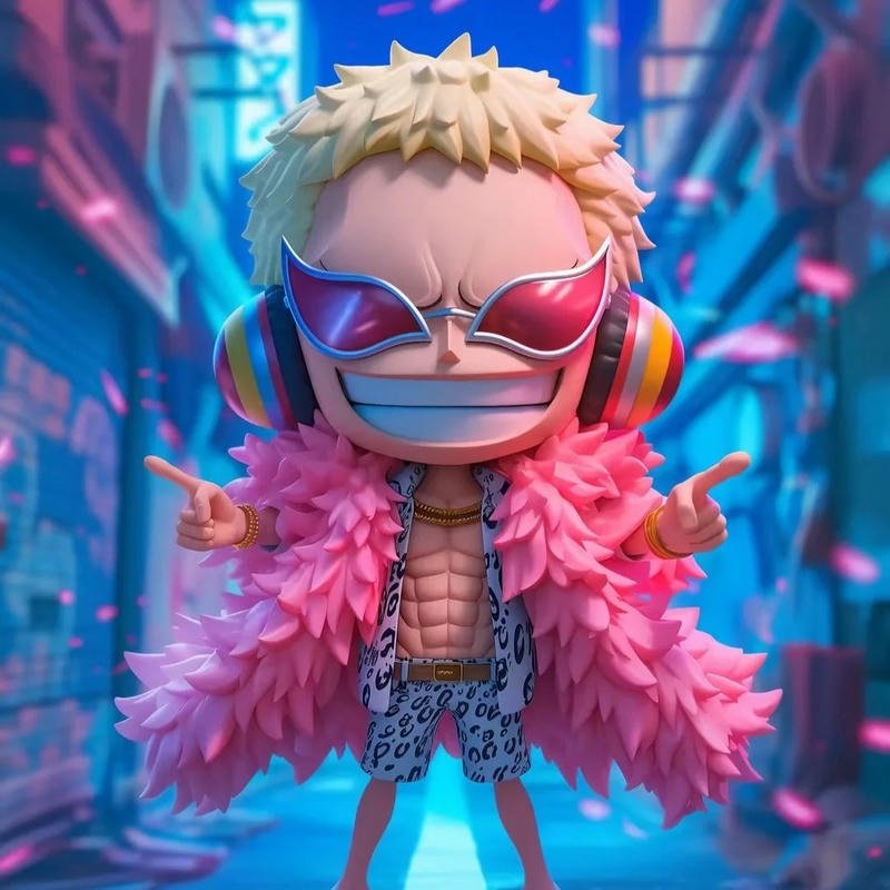 Ảnh one piece chibi mang phong cách dễ thương sinh động