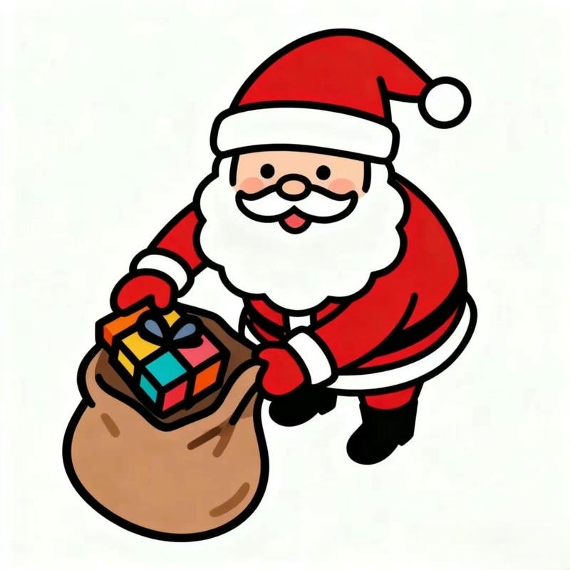 Ảnh ông già Noel mang phong cách ấm áp và thân thiện