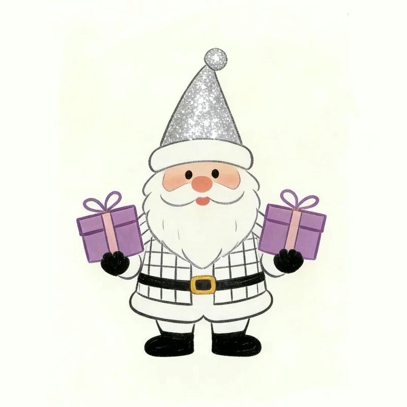 Ảnh ông già Noel mang vẻ ngoài vui vẻ đầy ấn tượng