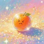 Ảnh quả cam cute tạo điểm nhấn bằng màu sắc tươi