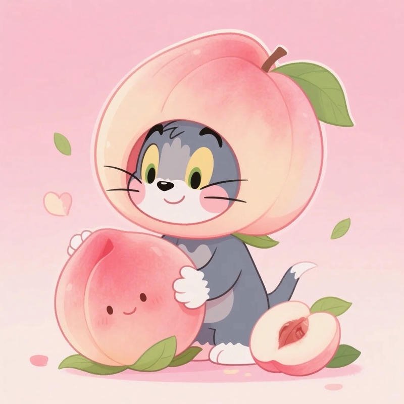 Ảnh quả đào thể hiện phong cách đáng yêu và thân thiện