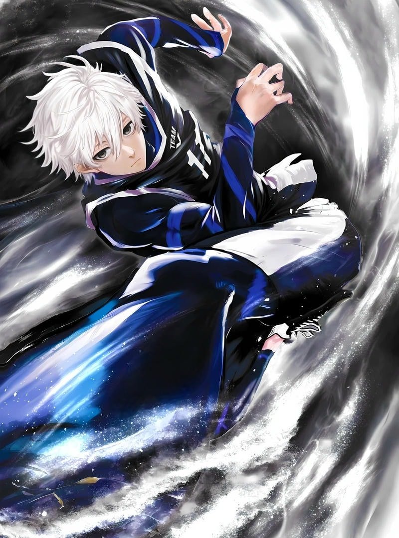 Anime Blue Lock với nhân vật Isagi Yoichi nổi bật