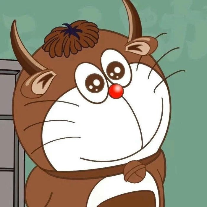Avatar Doremon hài hóa thân thành chú trâu nâu rất lạ mắt