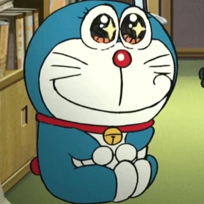 Avatar Doremon hài lấp lánh đôi mắt long lanh đầy vẻ hy vọng