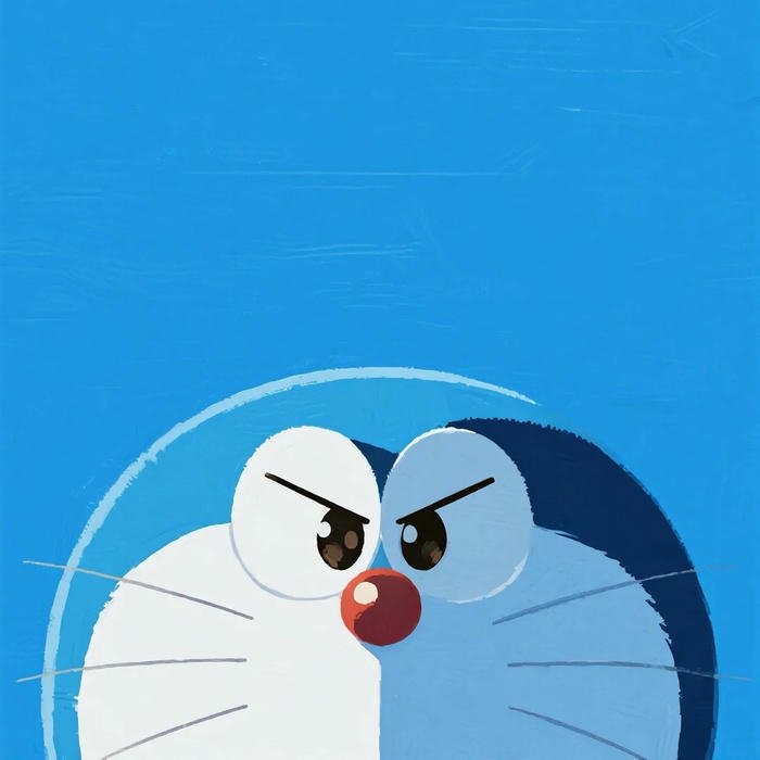 Avatar Doremon hài lấp ló một nửa mặt với vẻ đầy bí hiểm