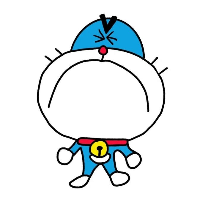 Avatar Doremon hài tức giận đến mức đỏ mặt tía tai luôn