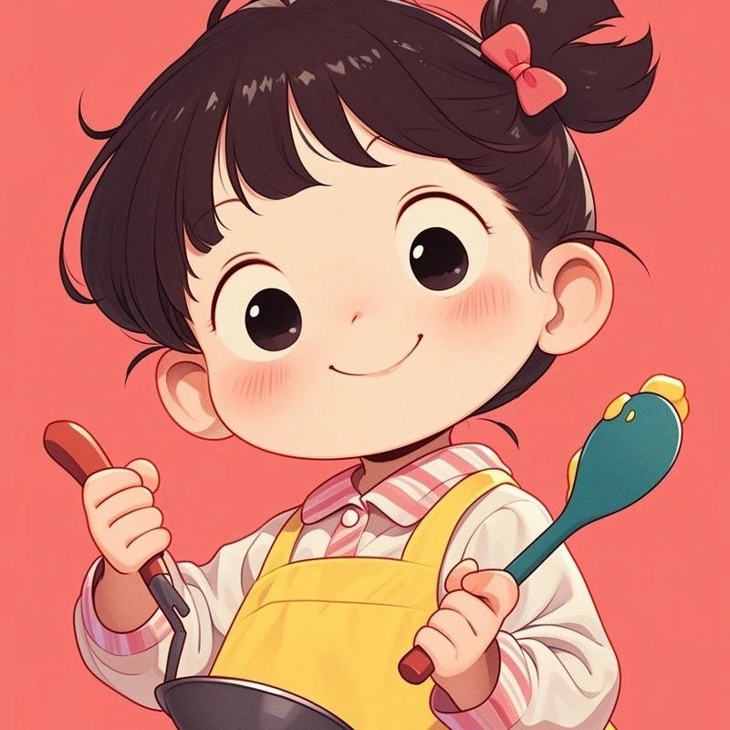 Avatar nấu ăn tạo điểm nhấn bằng biểu cảm sinh động