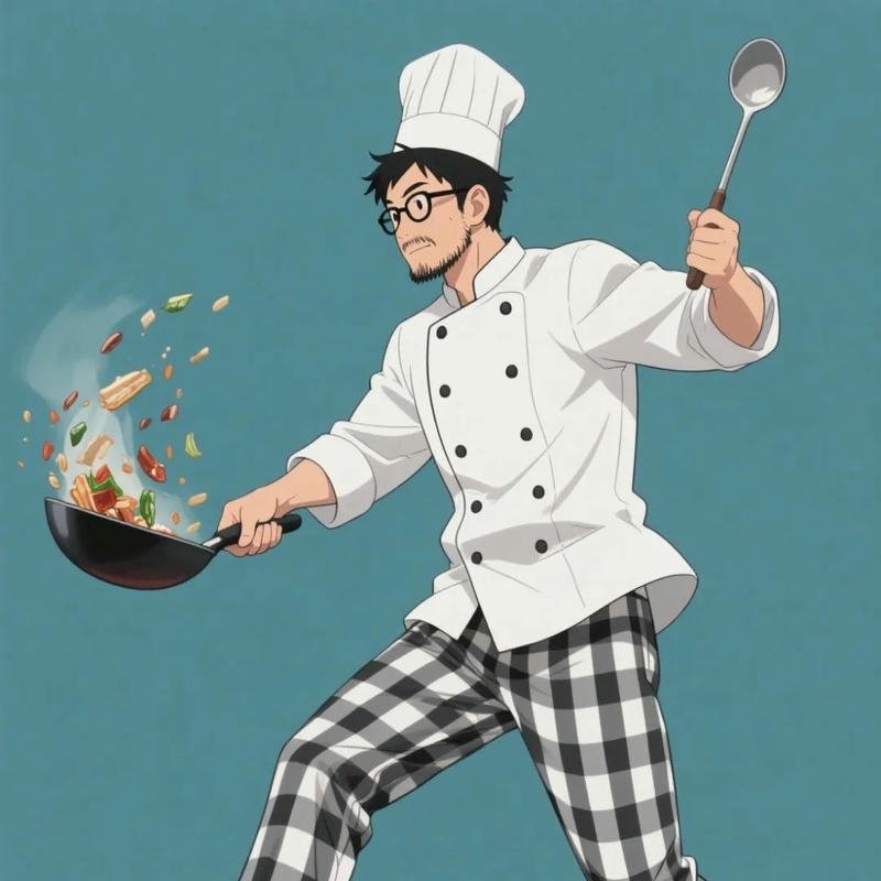 Avatar nấu ăn tạo hình sinh động giúp thu hút ánh nhìn