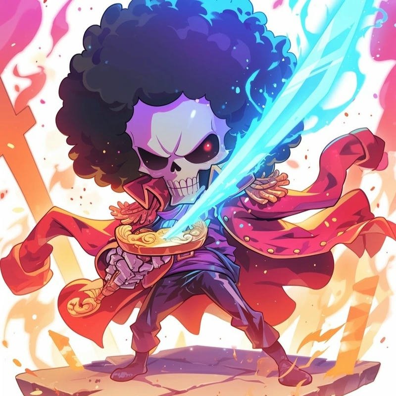 Avatar one piece chibi mang màu sắc tươi sáng nổi bật