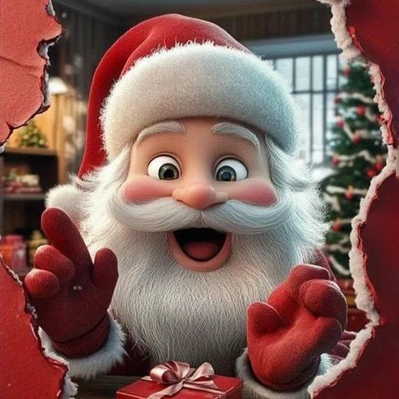 Avatar ông già Noel mang phong cách sinh động dễ gây thiện cảm