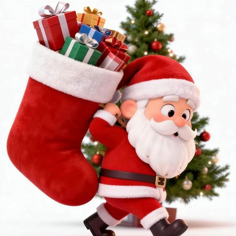 Avatar ông già Noel tạo cảm giác thân thiện qua từng chi tiết