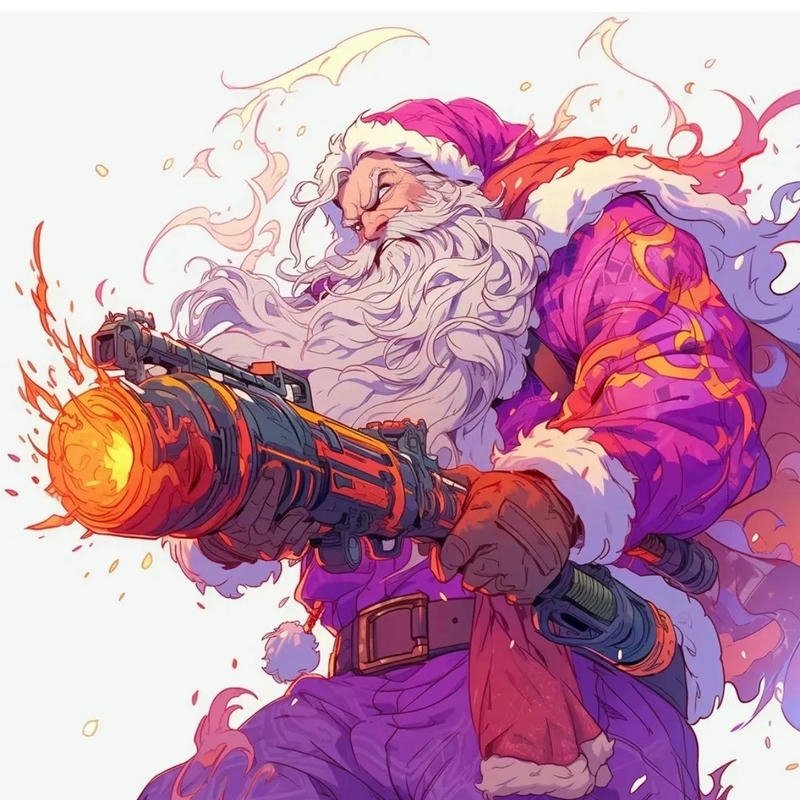 Avatar ông già Noel thể hiện nét đáng yêu đầy thiện cảm