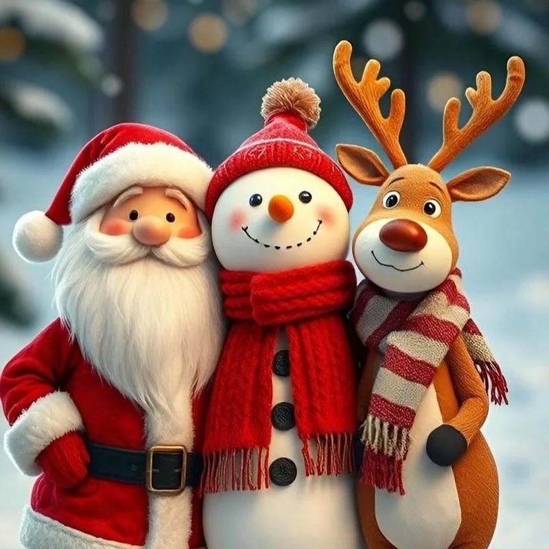 Avatar ông già Noel thể hiện nét đáng yêu với phong thái vui