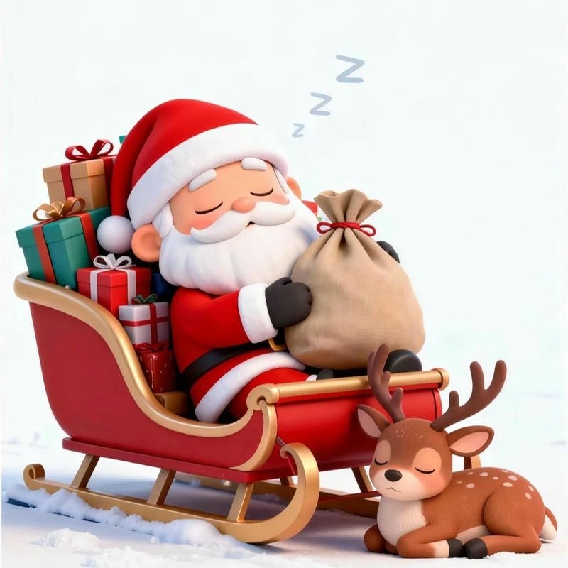 Avatar ông già Noel thể hiện sự ấm áp trong biểu cảm