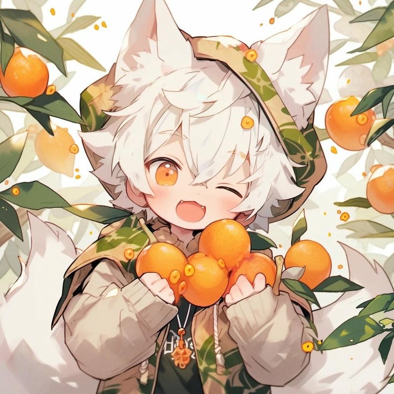 Avatar quả cam cute mang nét dễ thương và tươi sáng