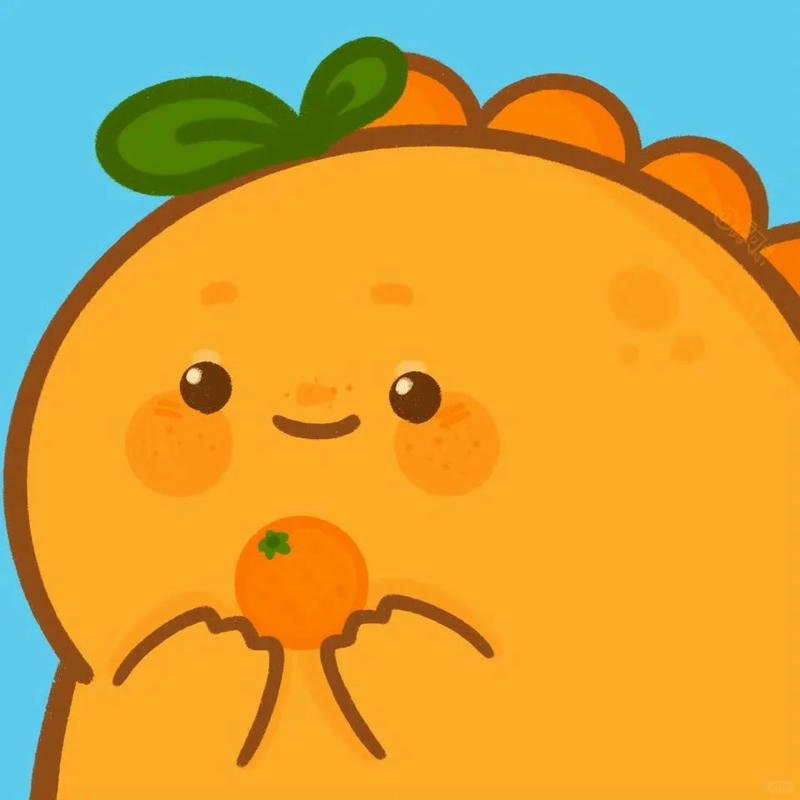 Avatar quả cam cute thể hiện nét ngộ nghĩnh dễ thương