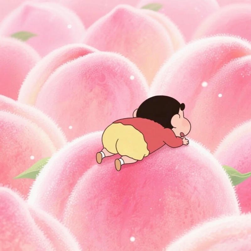 Avatar quả đào mang màu sắc hài hòa tạo cảm giác dễ chịu