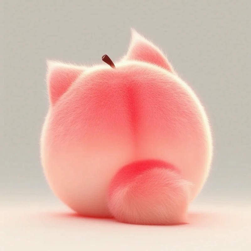 Avatar quả đào mang nét mềm mại và dễ thương tự nhiên