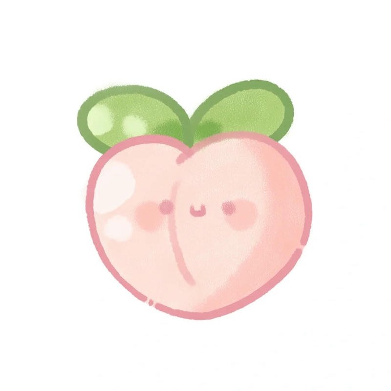 Avatar quả đào mang phong cách ngọt ngào và thân thiện