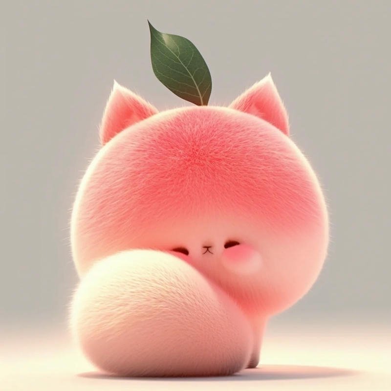 Avatar quả đào tạo hình đáng yêu với sắc hồng nổi bật