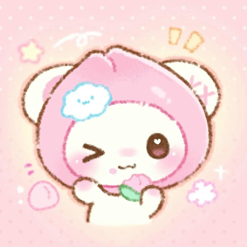 Avatar quả đào thể hiện sự hài hòa trong từng chi tiết nhỏ