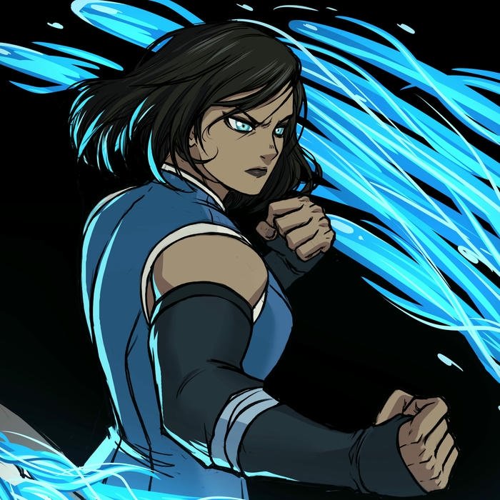 Chiến binh Korra cá tính với mái tóc ngắn và ánh nhìn sắc