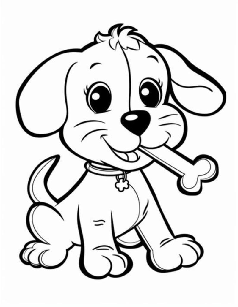 Chú chó hoạt hình vui nhộn cho trẻ mầm non