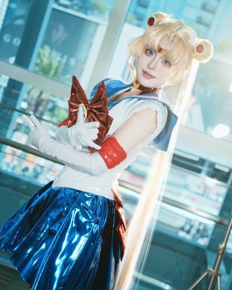 Cosplay sailor moon ấn tượng với thần thái đáng yêu riêng