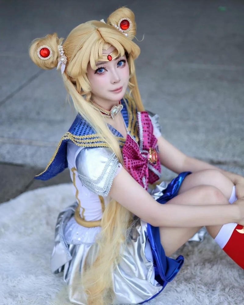 Cosplay sailor moon đáng yêu thể hiện phong cách hoạt hình