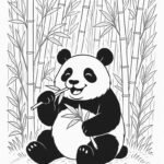 Dành cho bé tô màu quốc bảo Trung Quốc ăn trúc