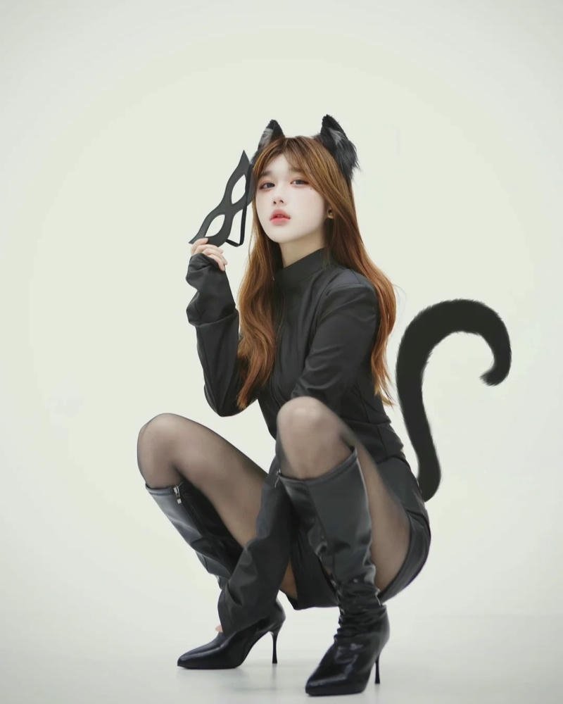 Đuôi mèo cosplay màu sắc nổi bật tăng phần thu hút