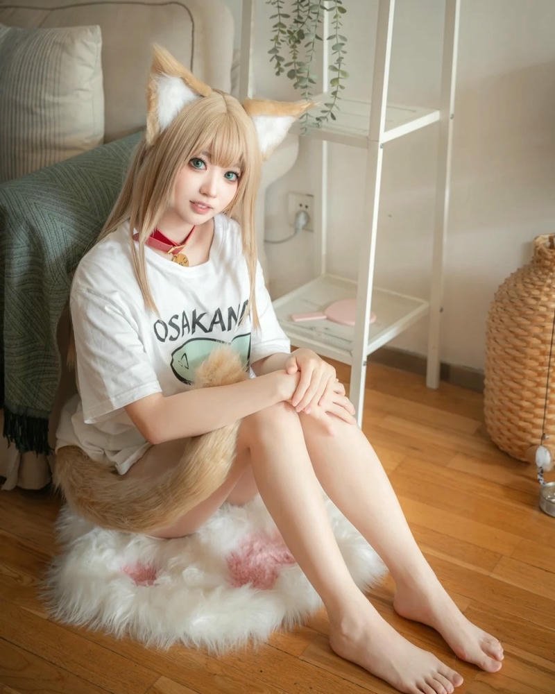 Đuôi mèo cosplay mềm mại tạo điểm nhấn đáng yêu