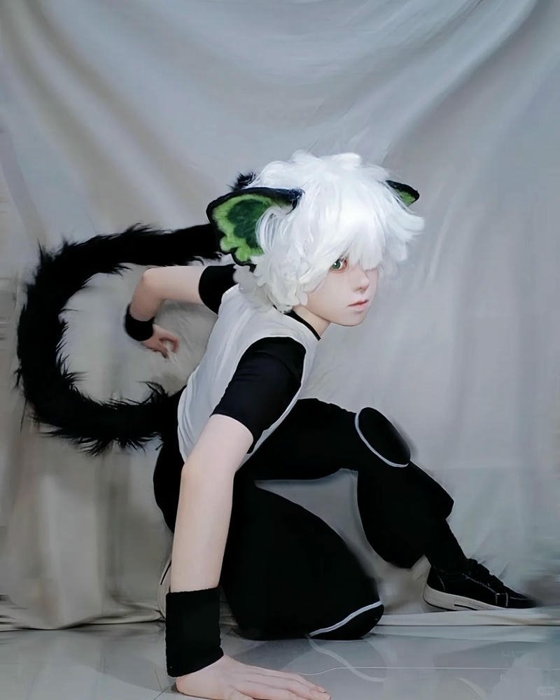 Đuôi mèo cosplay phụ kiện nhỏ gọn tăng điểm nhấn