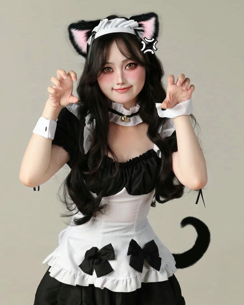 Đuôi mèo giả tạo hình linh hoạt mang nét đáng yêu