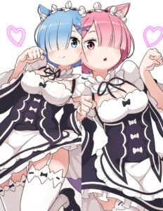 Hình ảnh Ram Rem trong khung cảnh nhẹ nhàng