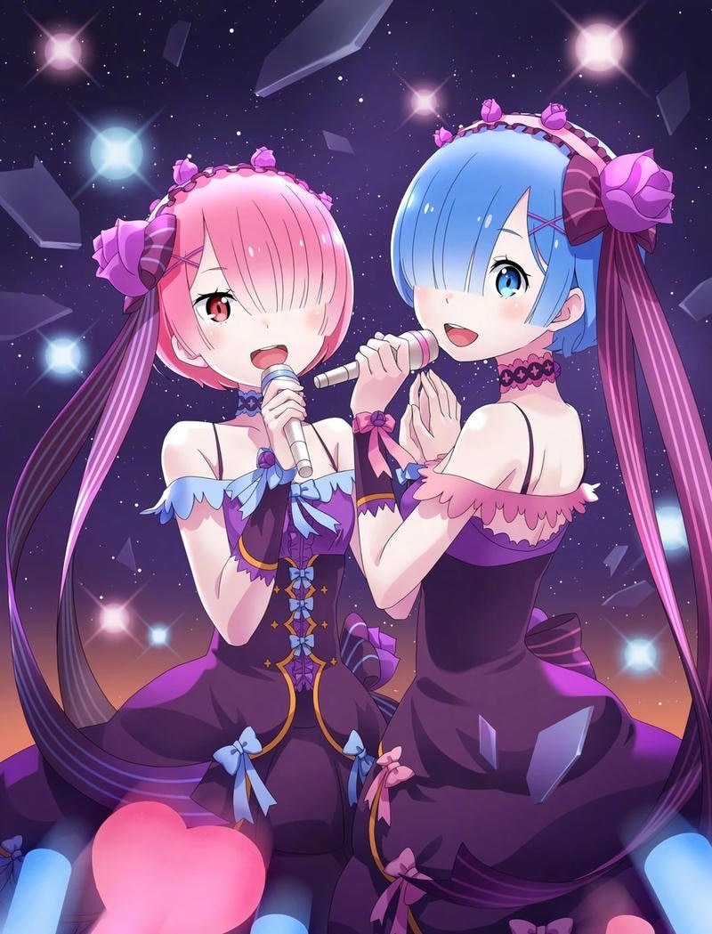 Hình ảnh Ram Rem với ánh nhìn dịu dàng