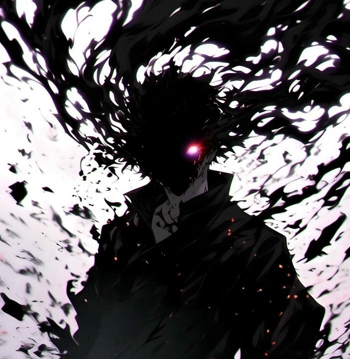 Hình ảnh avatar siêu ngầu bóng đen mắt đỏ hắc ám