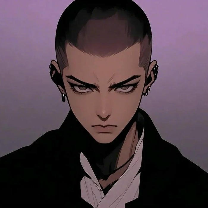 Hình ảnh avatar siêu ngầu nam tóc húi cua lạnh lùng