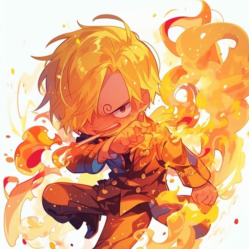 Hình ảnh one piece chibi mang phong cách hoạt hình nổi bật