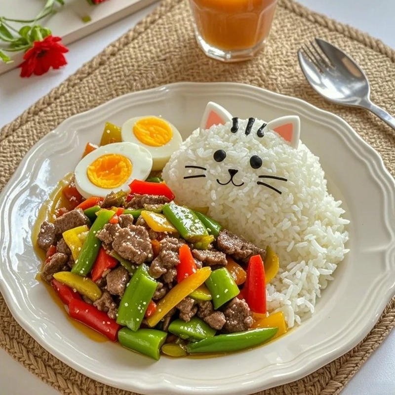 Hình nấu ăn thể hiện sự linh hoạt trong cách thể hiện