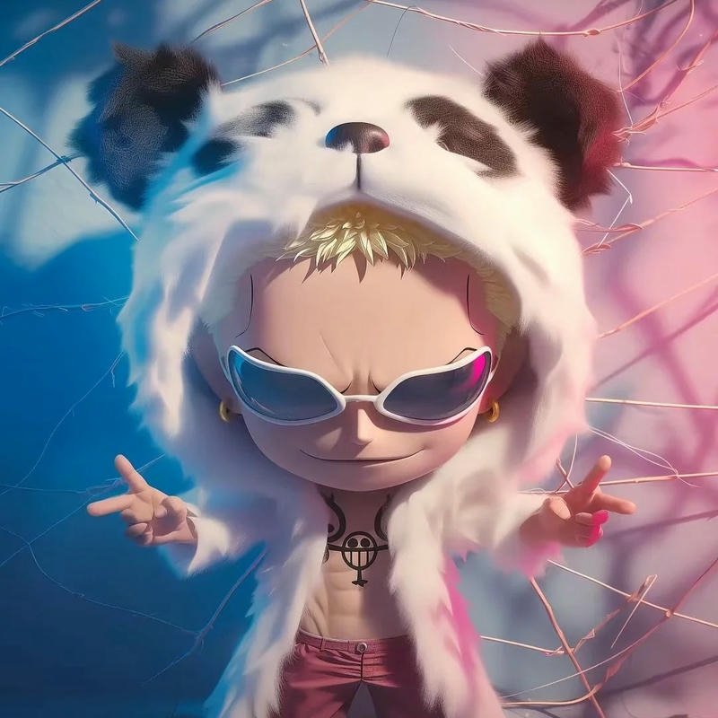 Hình one piece chibi thể hiện nét vẽ đáng yêu cuốn hút